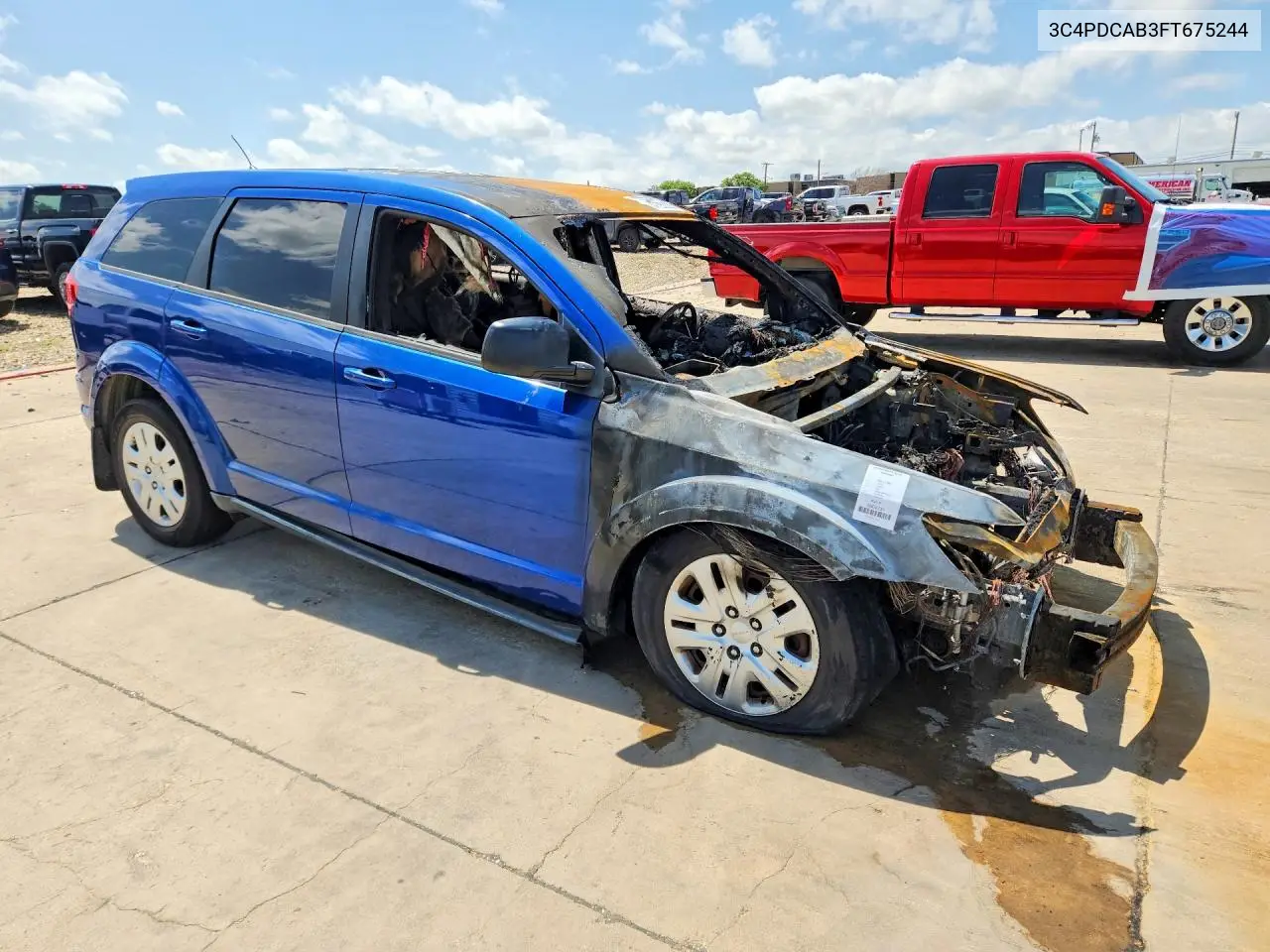 DODGE JOURNEY 2015, VIN 3C4PDCAB3FT675244