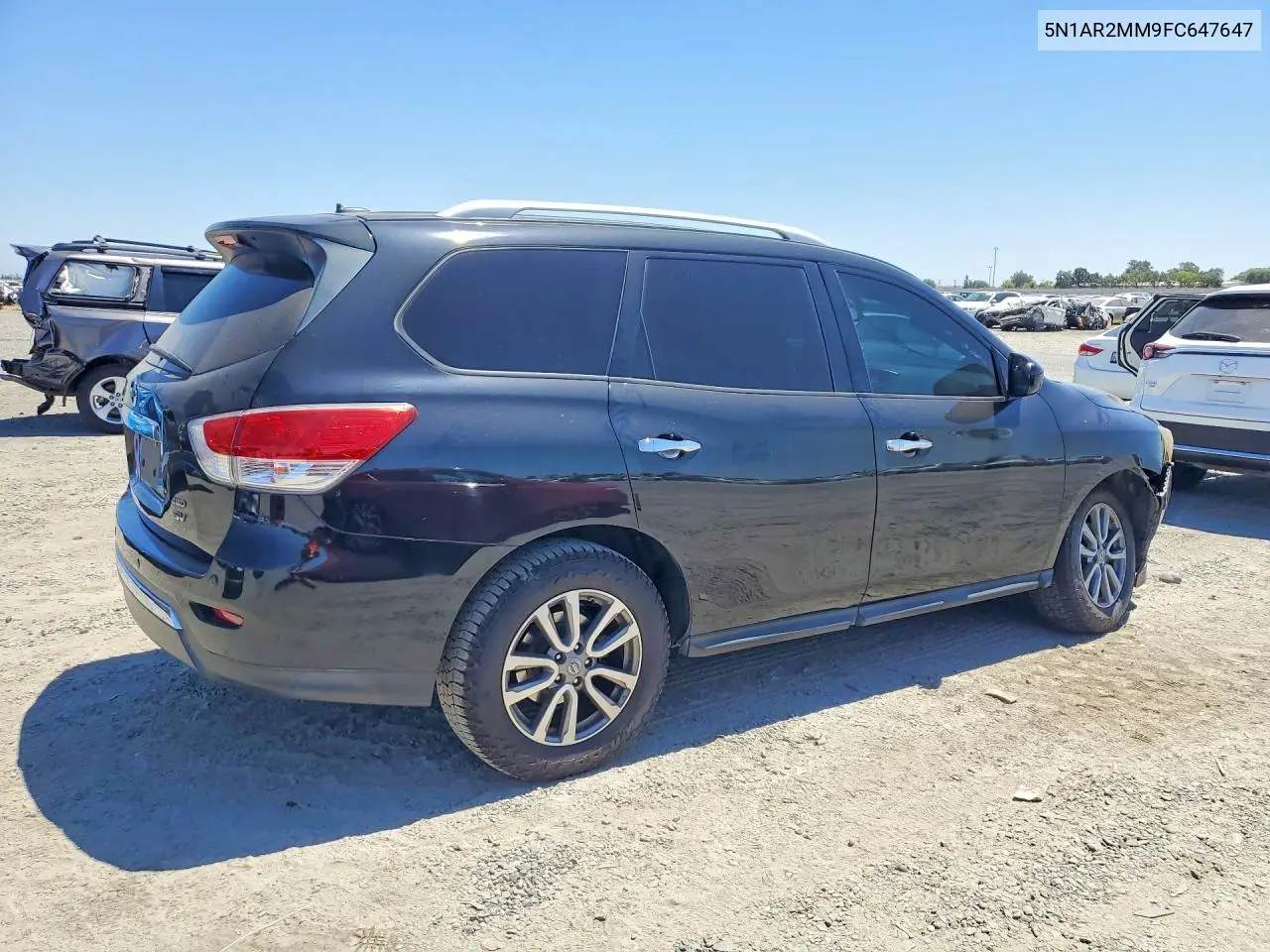NISSAN PATHFINDER 2015, VIN 5N1AR2MM9FC647647