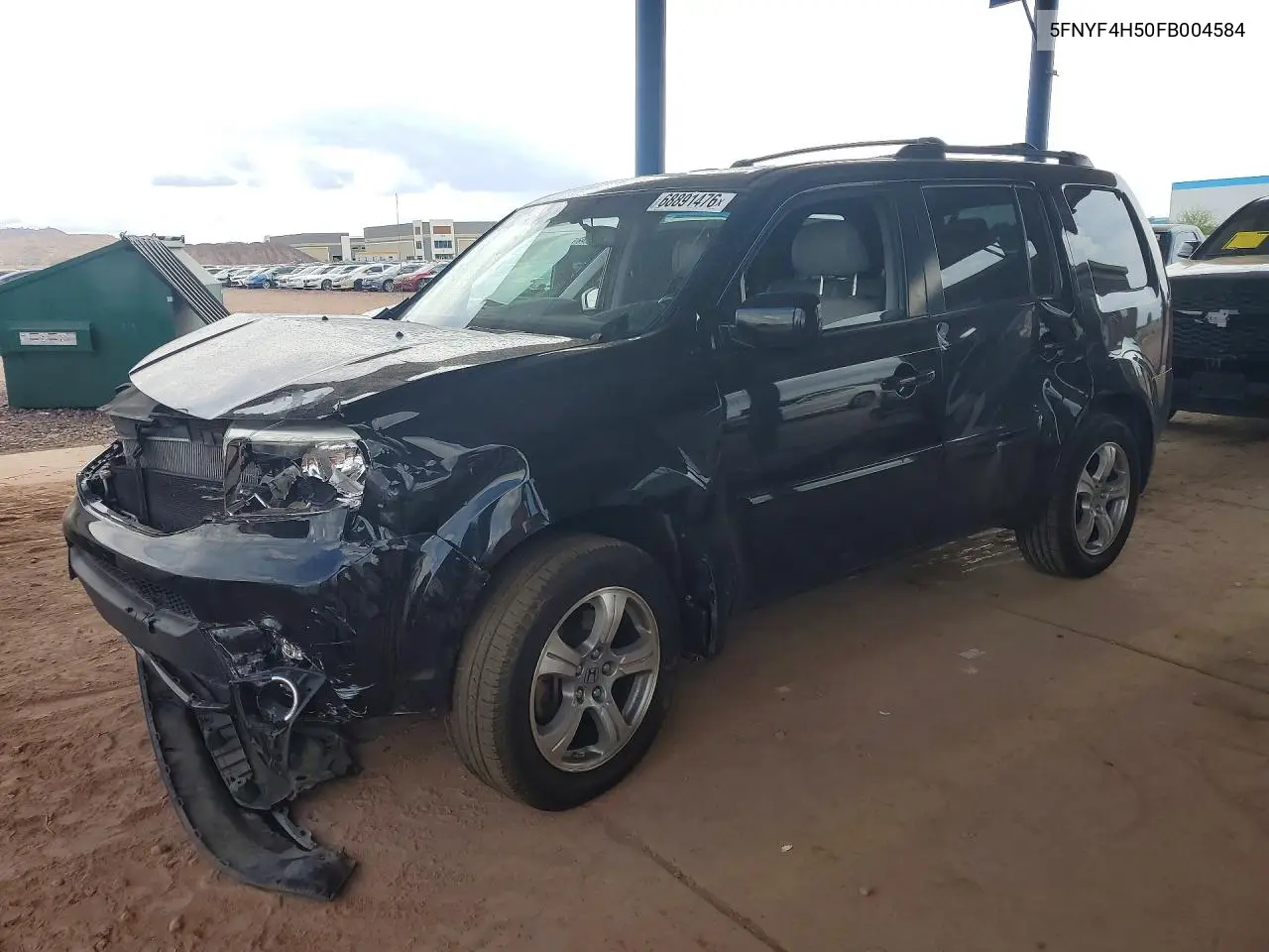 HONDA PILOT 2015, VIN 5FNYF4H50FB004584