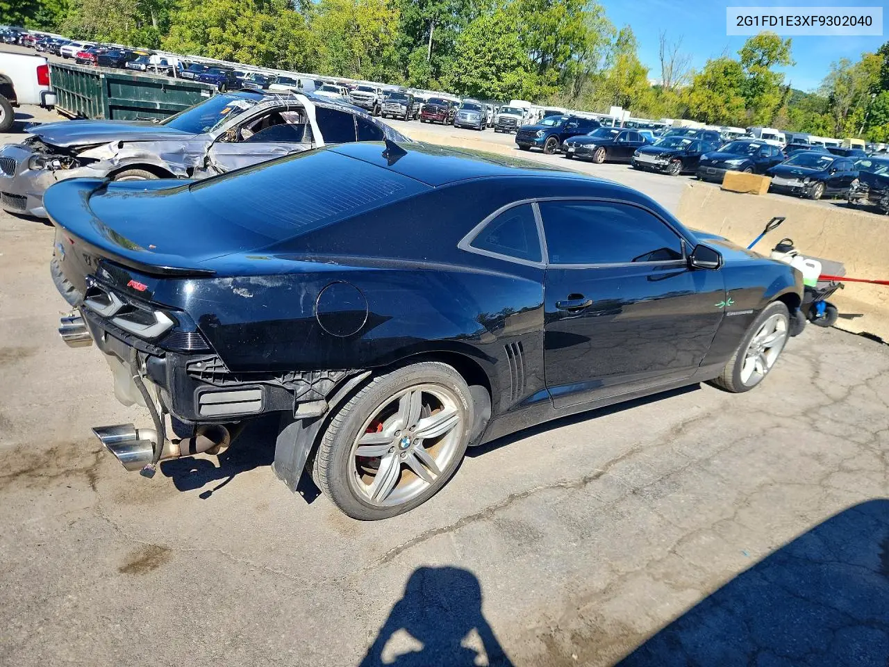 2015 CHEVROLET CAMARO VIN 2G1FD1E3XF9302040 — фото 3