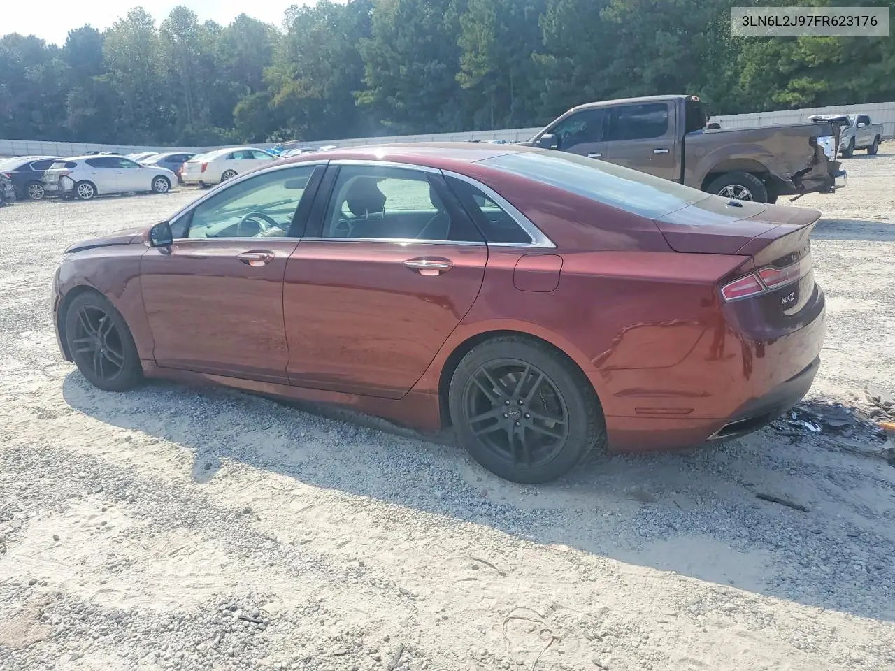 2015 LINCOLN MKZ VIN 3LN6L2J97FR623176 — фото 2