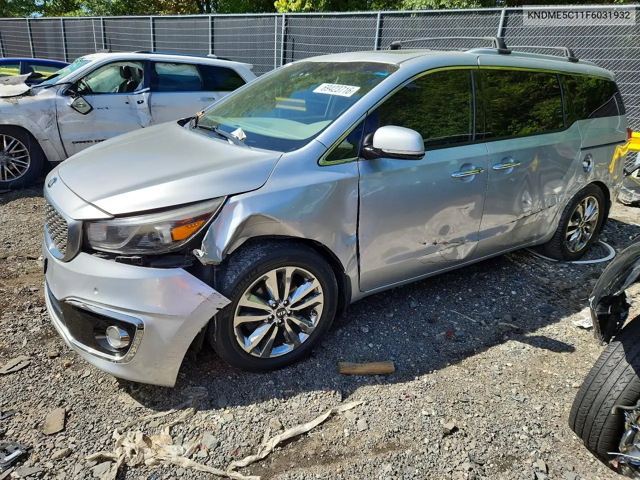 KIA SEDONA 2015, VIN KNDME5C11F6031932