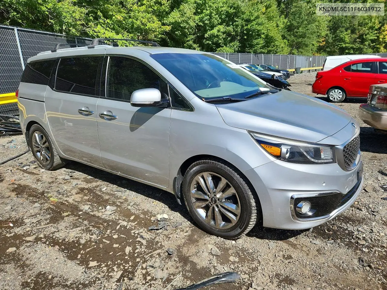 2015 KIA SEDONA VIN KNDME5C11F6031932 — фото 4