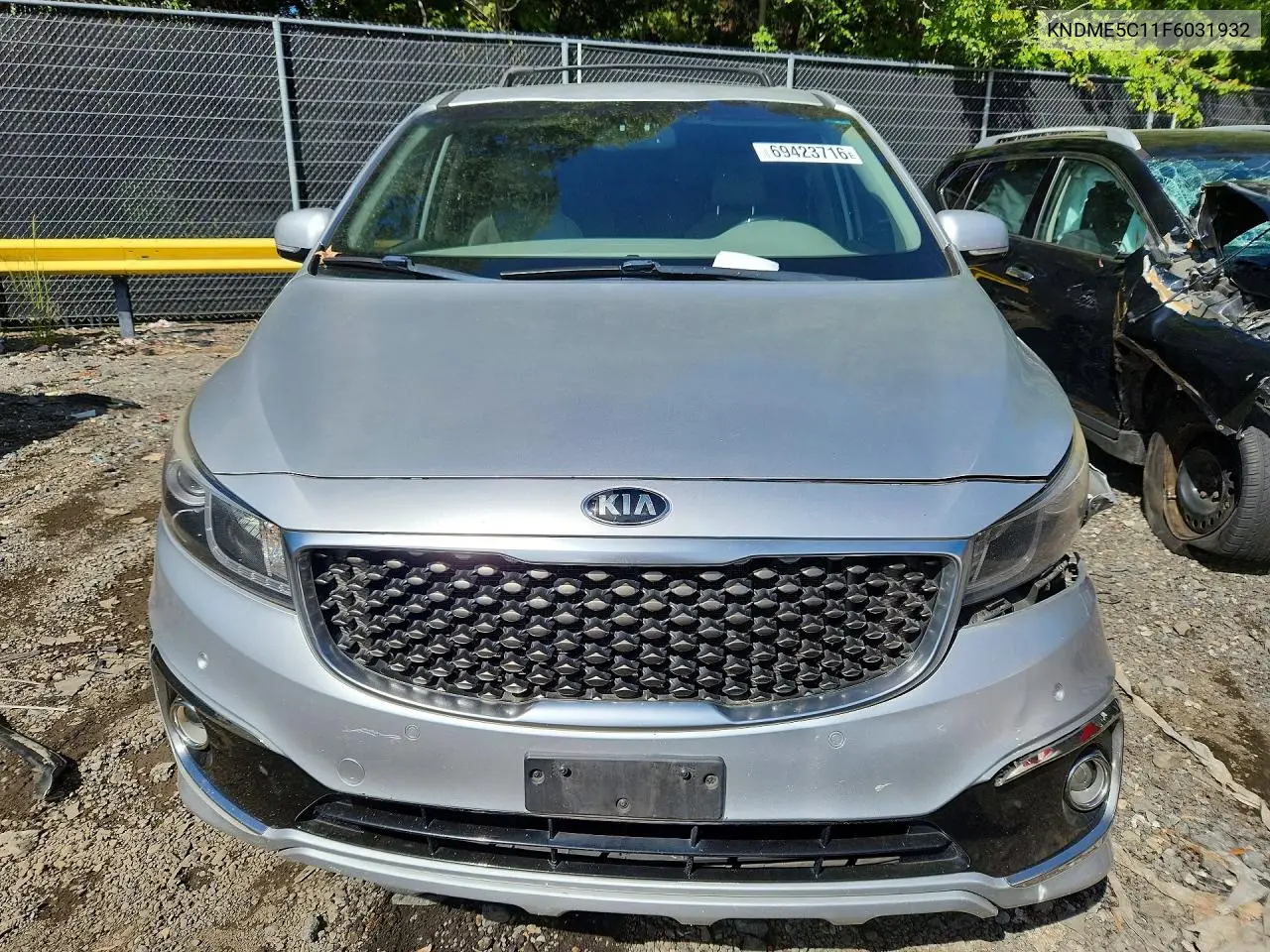 2015 KIA SEDONA VIN KNDME5C11F6031932 — фото 5