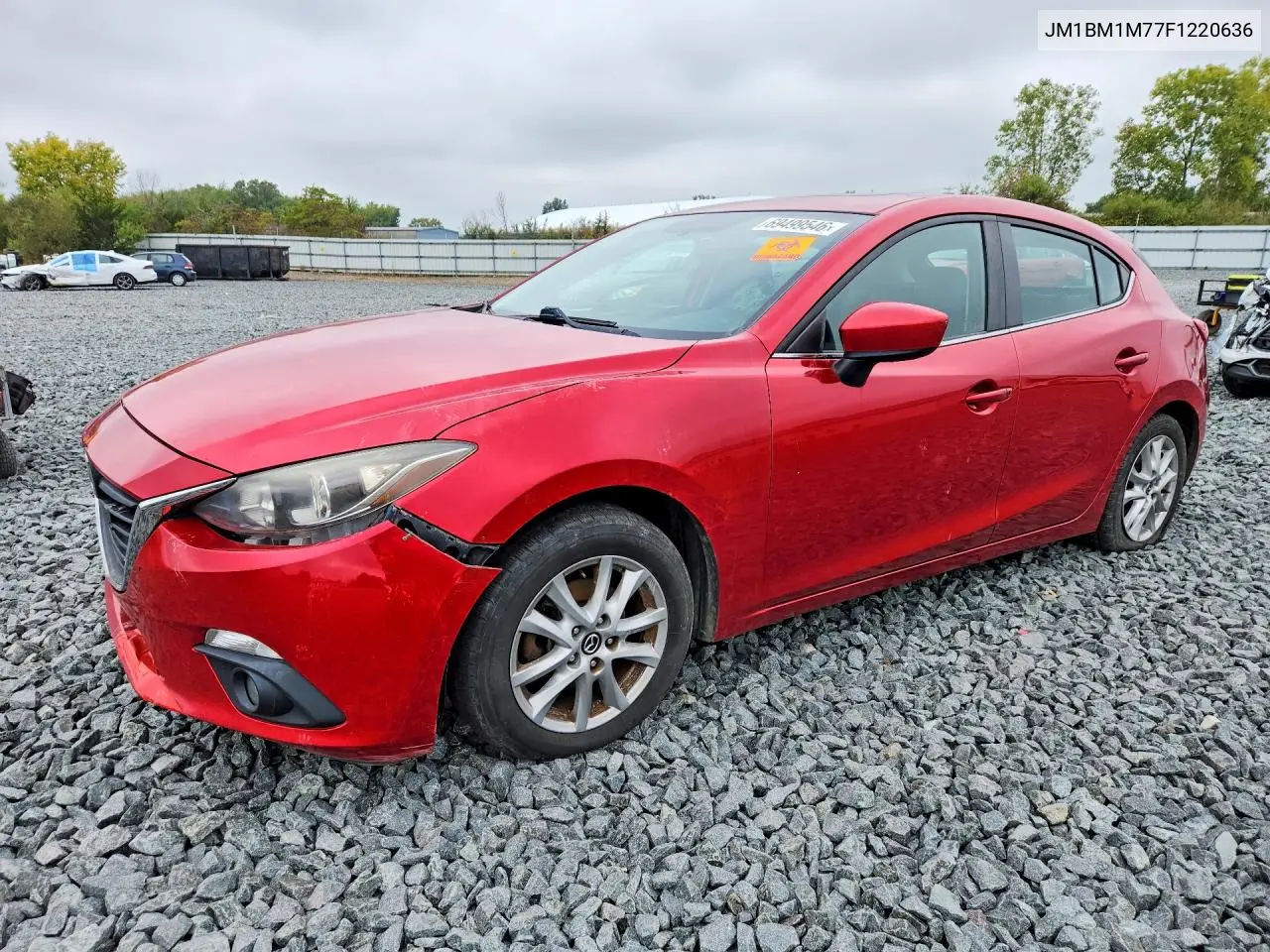 MAZDA 3 2015, VIN JM1BM1M77F1220636