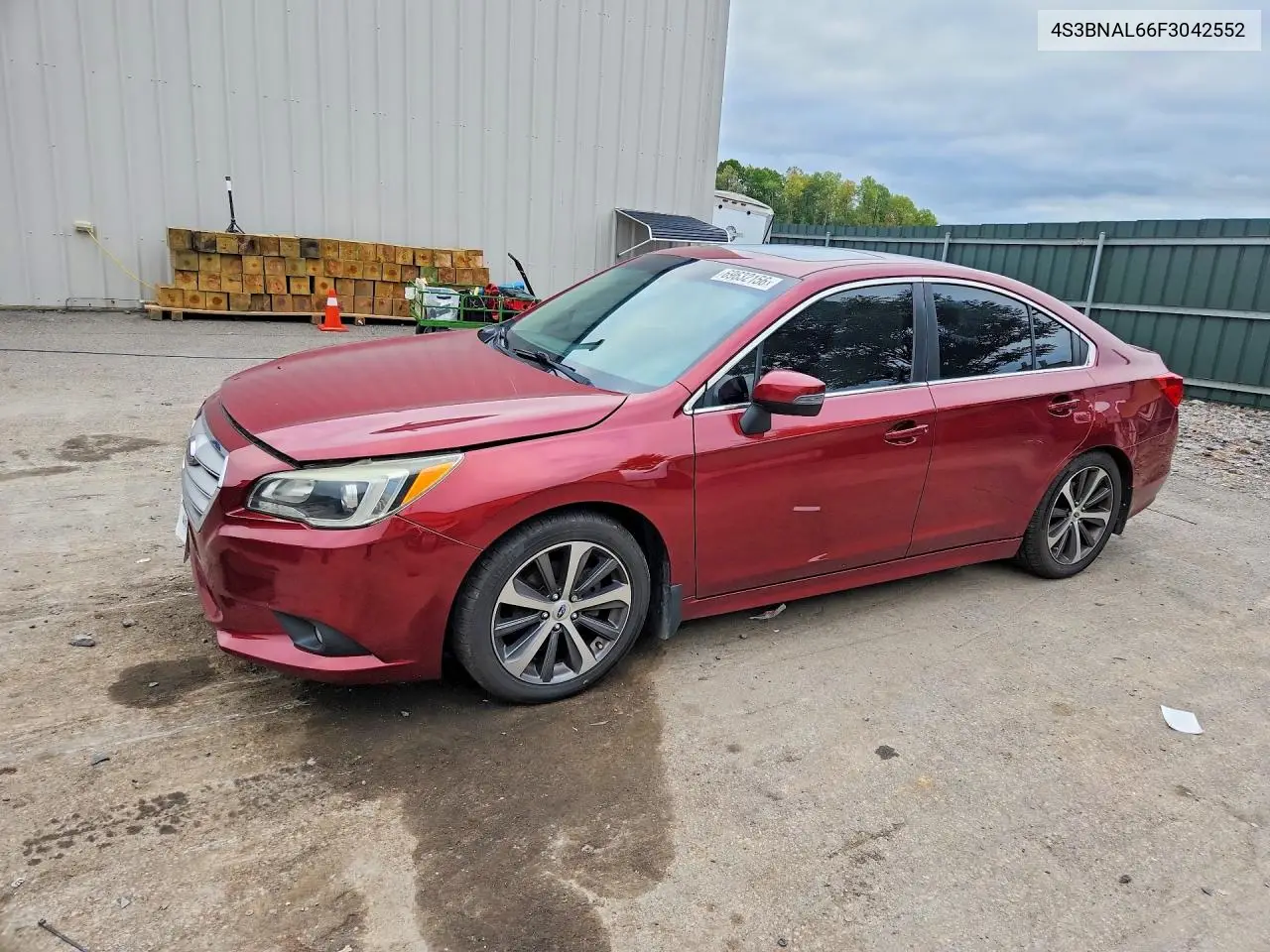 SUBARU LEGACY 2015, VIN 4S3BNAL66F3042552