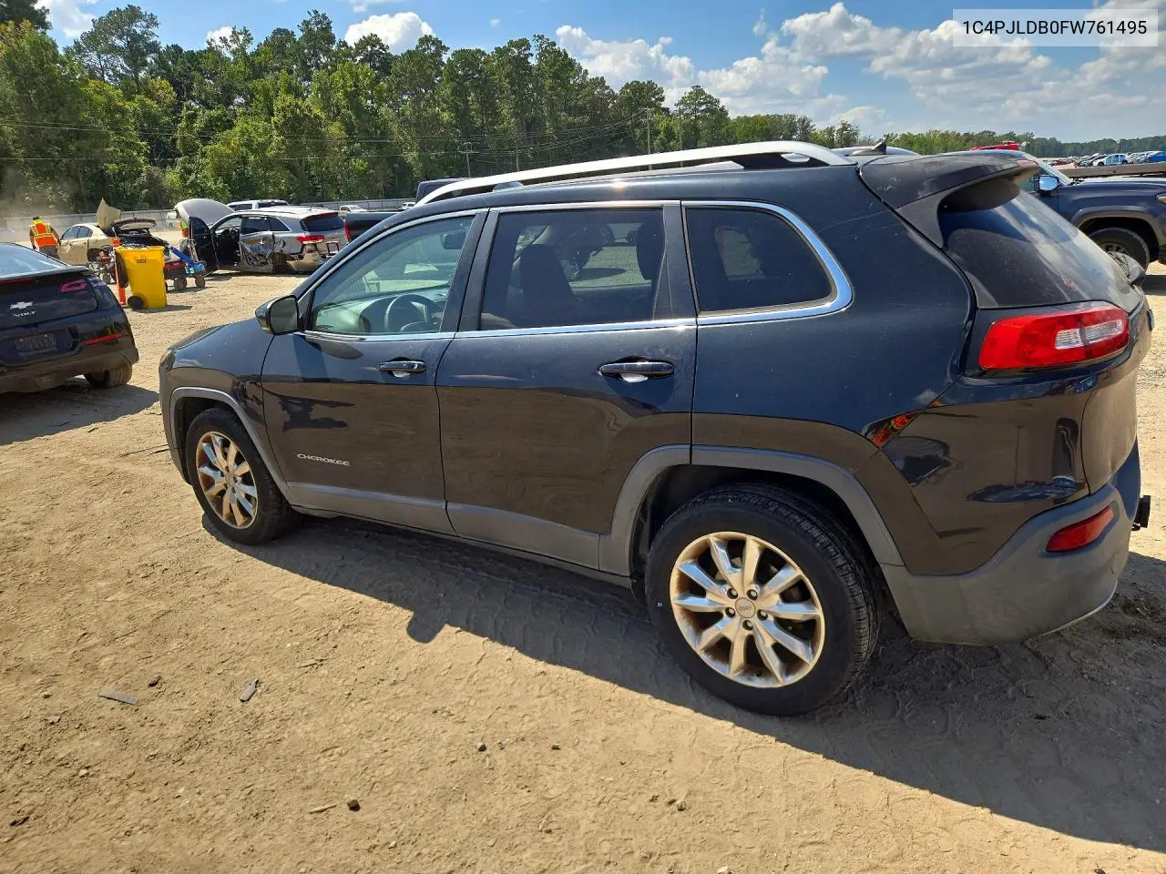 2015 JEEP CHEROKEE VIN 1C4PJLDB0FW761495 — фото 2