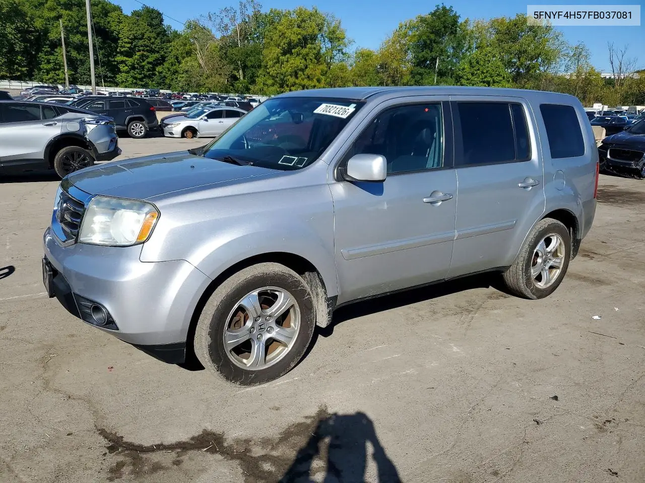 HONDA PILOT 2015, VIN 5FNYF4H57FB037081