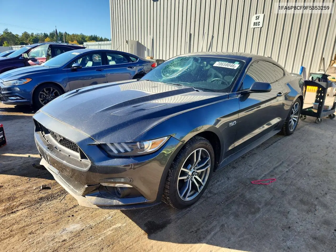 FORD MUSTANG 2015, VIN 1FA6P8CF9F5353259
