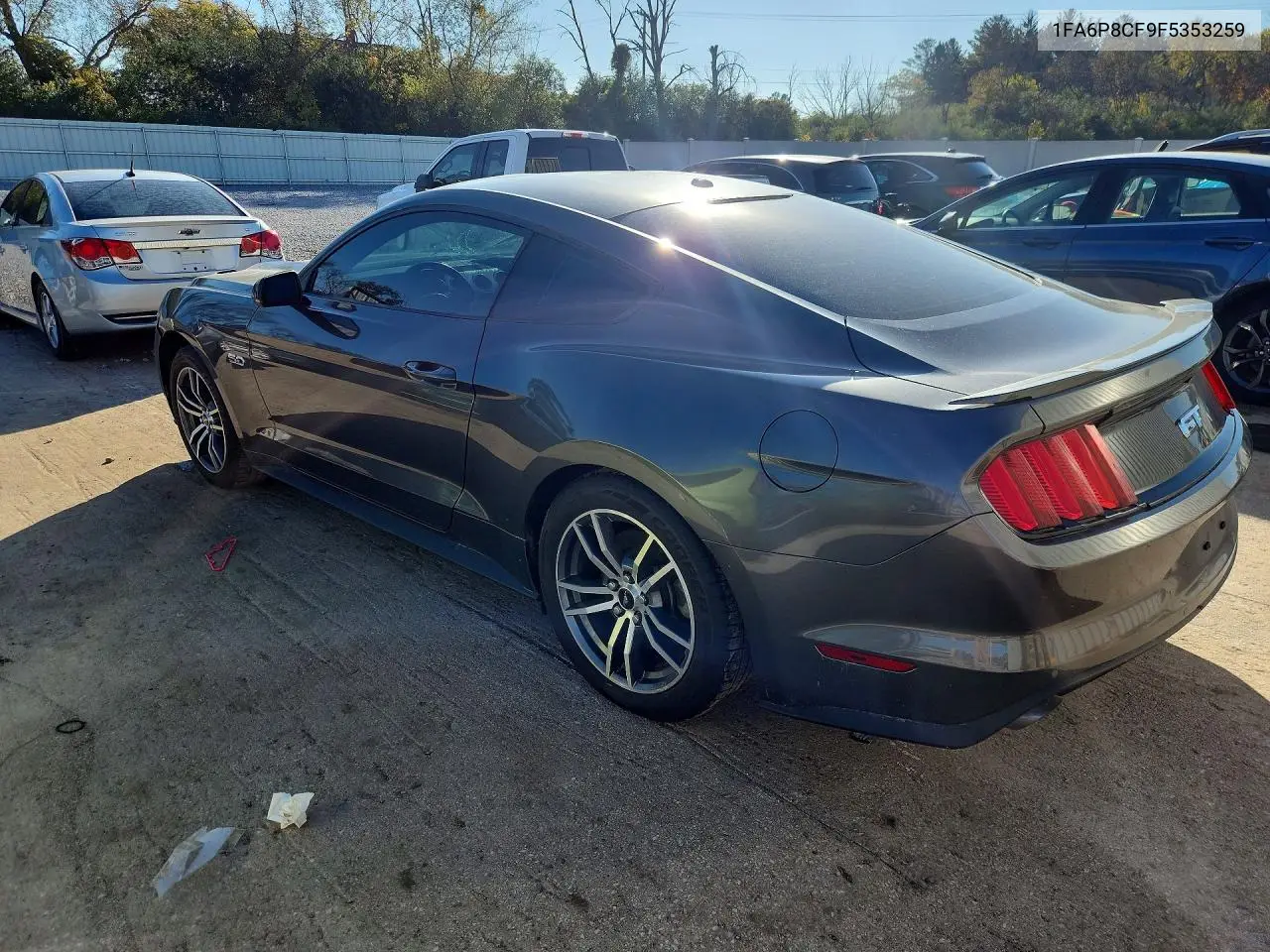 2015 FORD MUSTANG VIN 1FA6P8CF9F5353259 — фото 2
