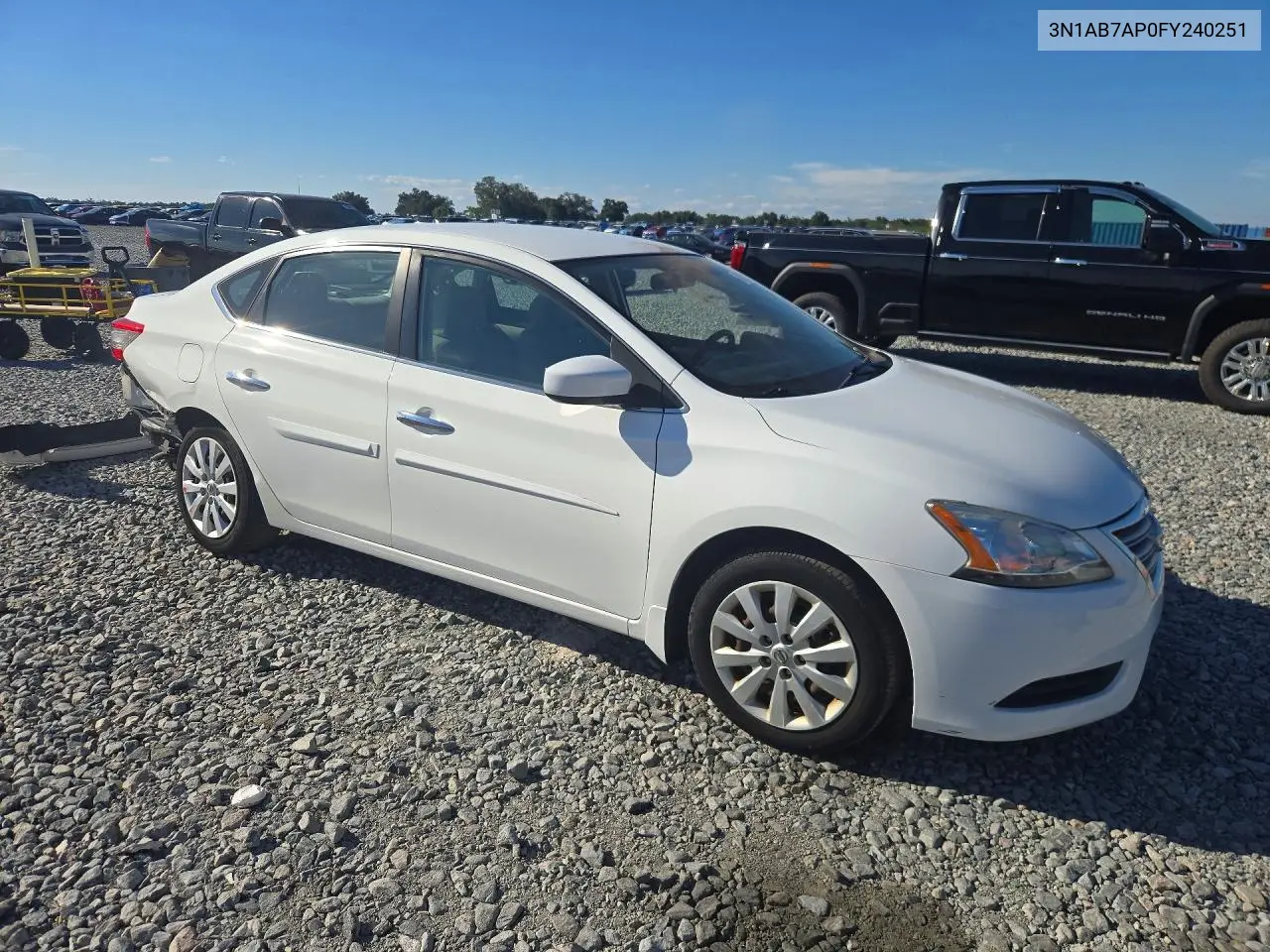 2015 NISSAN SENTRA VIN 3N1AB7AP0FY240251 — фото 4
