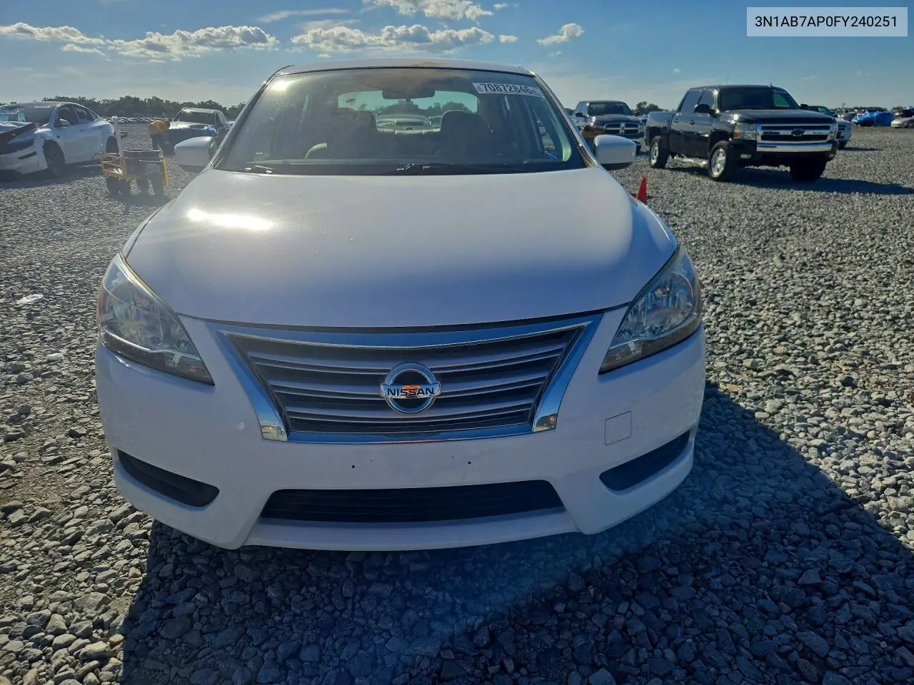 2015 NISSAN SENTRA VIN 3N1AB7AP0FY240251 — фото 5