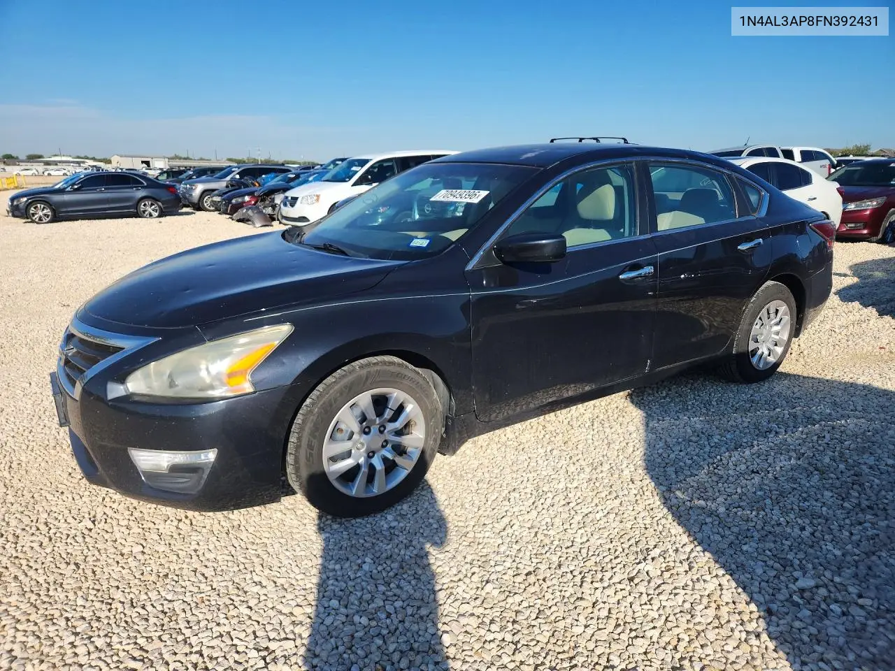 NISSAN ALTIMA 2015, VIN 1N4AL3AP8FN392431