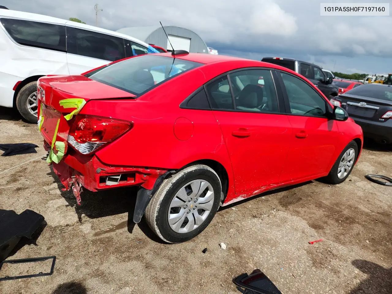 2015 CHEVROLET CRUZE VIN 1G1PA5SH0F7197160 — фото 3