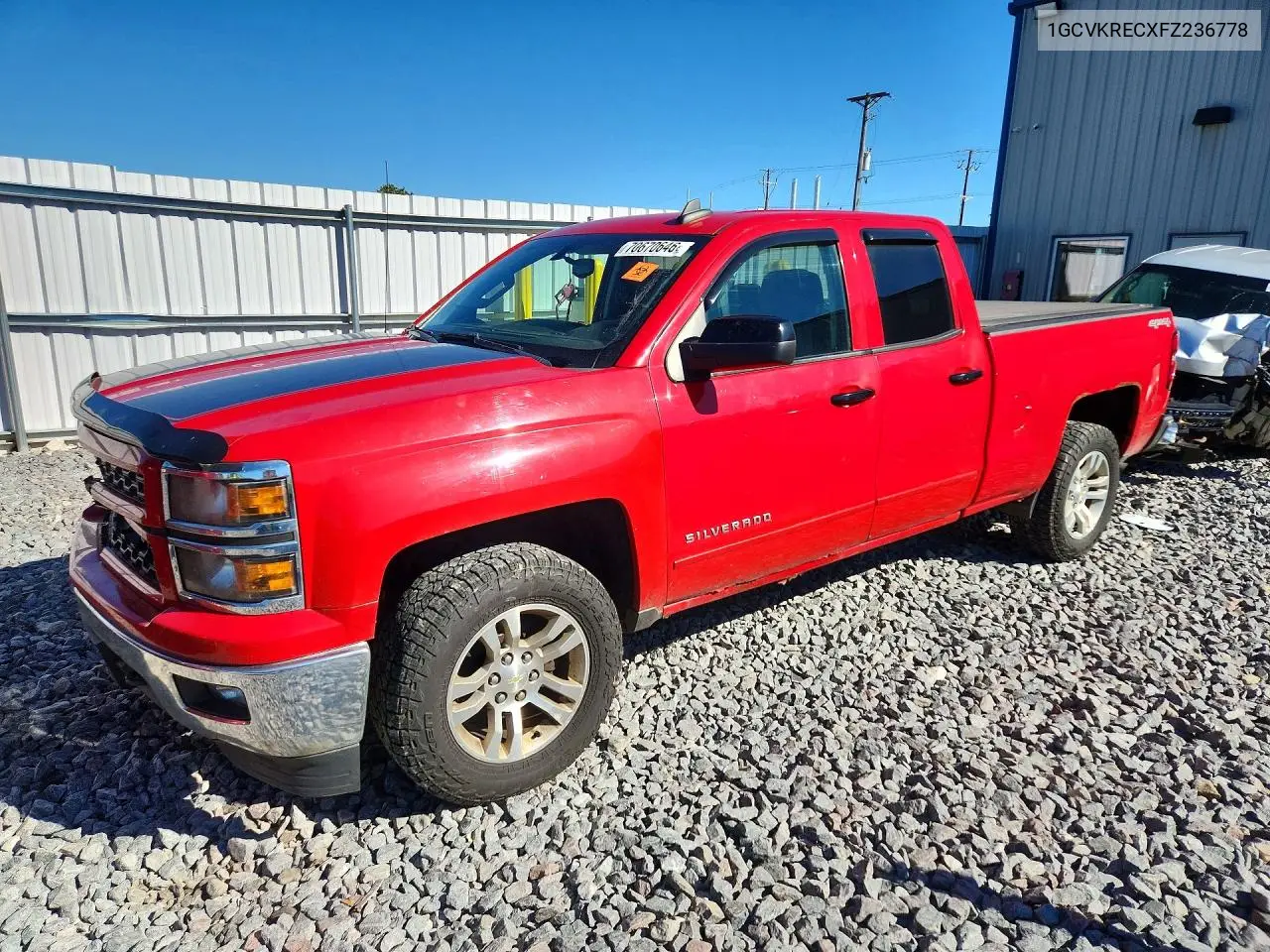 2015 CHEVROLET SILVERADO VIN 1GCVKRECXFZ236778 — фото 2