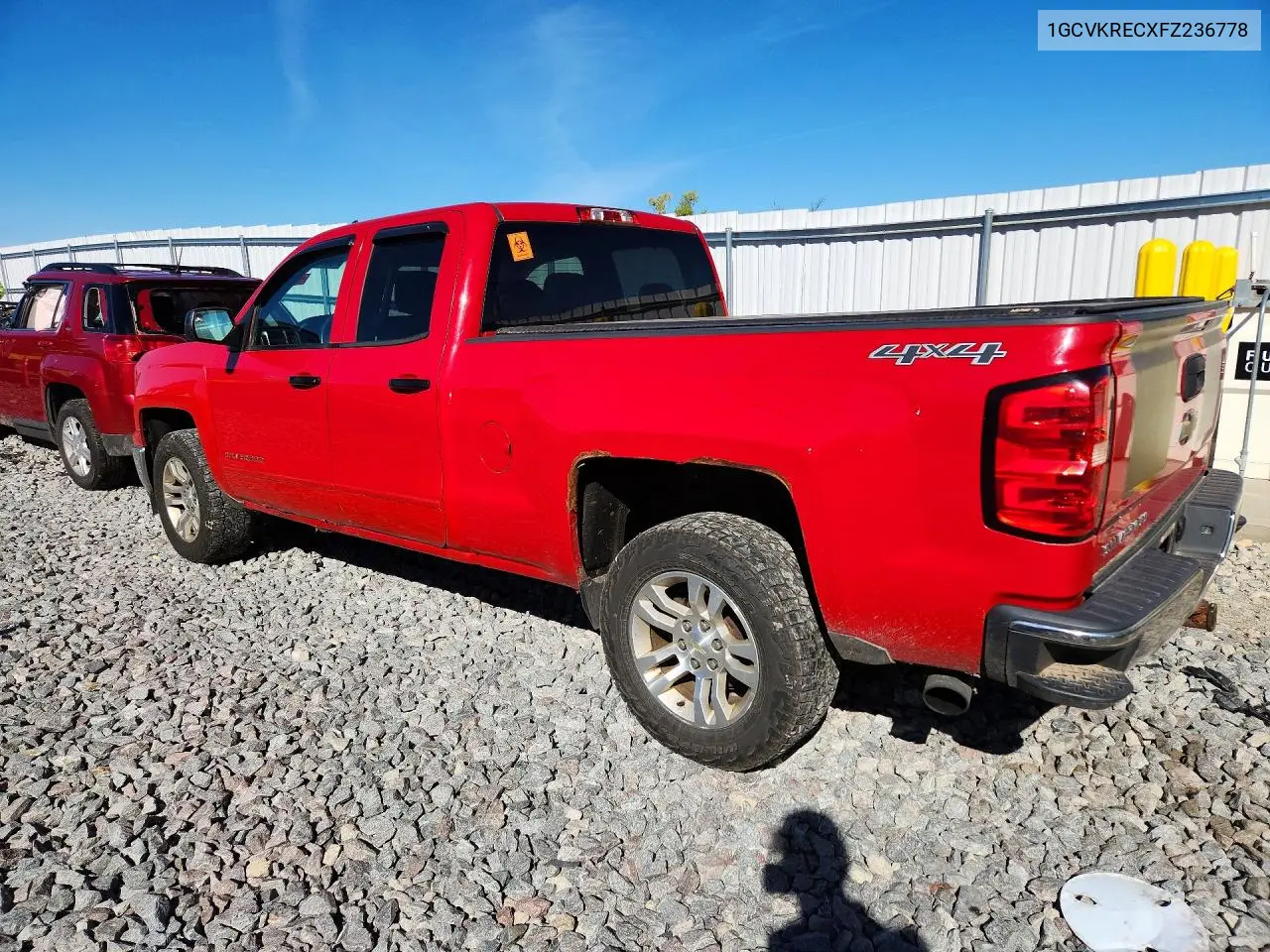 2015 CHEVROLET SILVERADO VIN 1GCVKRECXFZ236778 — фото 3