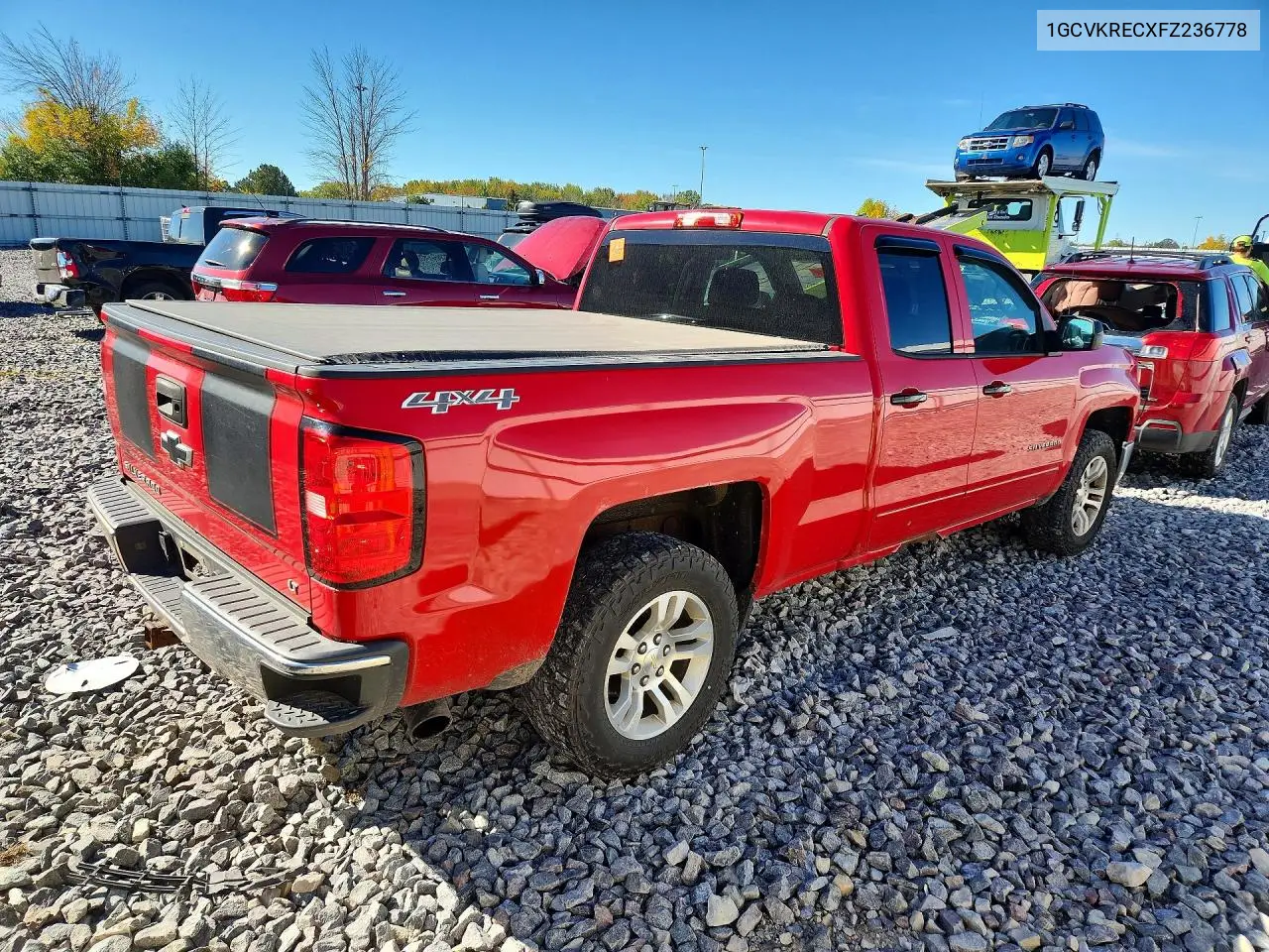 CHEVROLET SILVERADO 2015, VIN 1GCVKRECXFZ236778