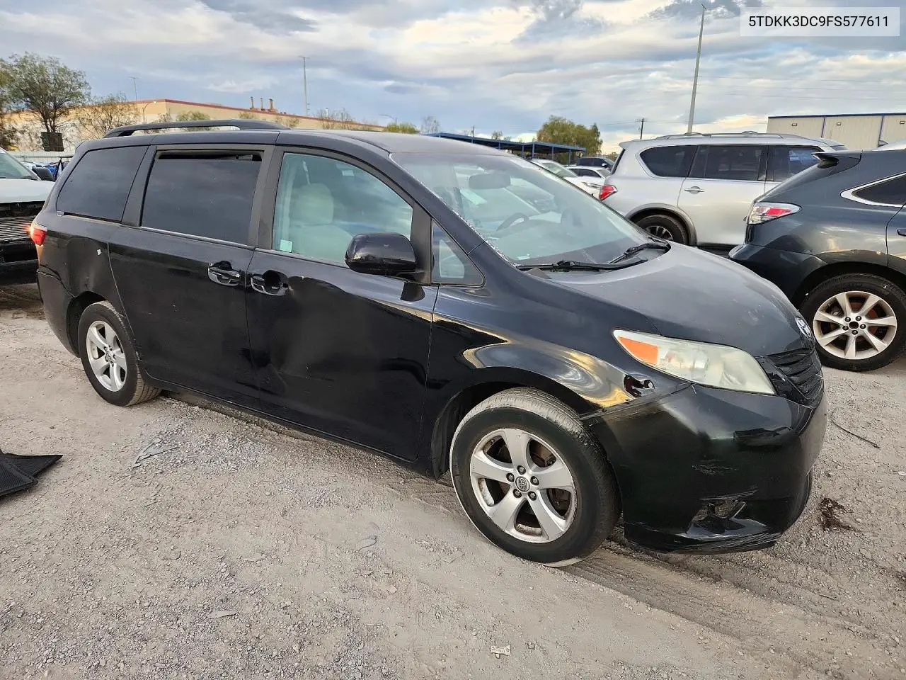 2015 TOYOTA SIENNA VIN 5TDKK3DC9FS577611 — фото 4