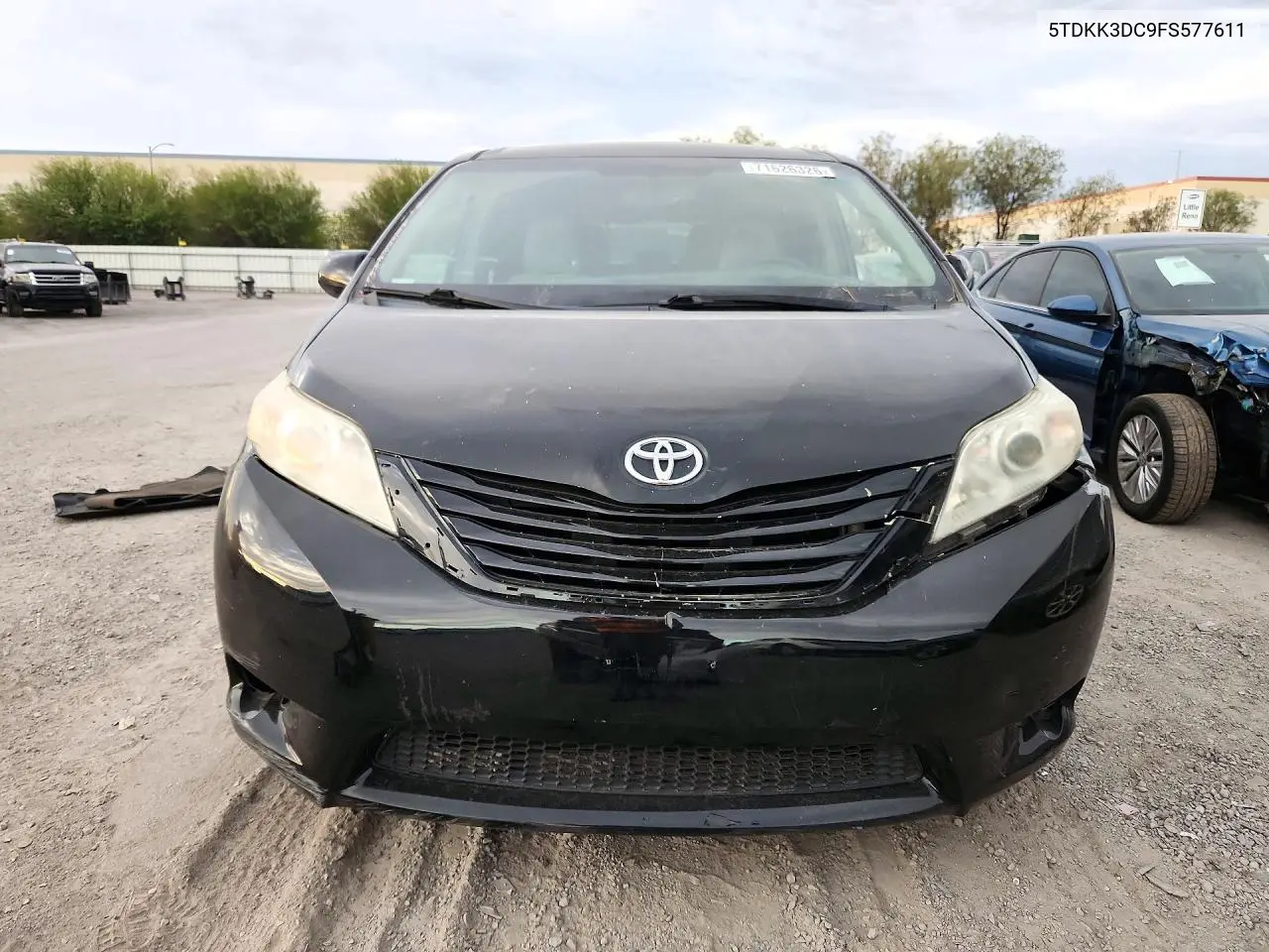 2015 TOYOTA SIENNA VIN 5TDKK3DC9FS577611 — фото 5