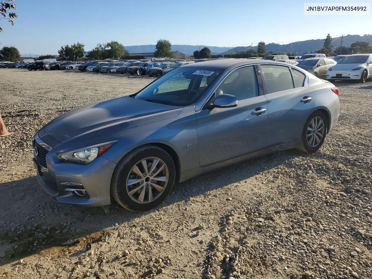 INFINITI Q50 2015, VIN JN1BV7AP0FM354992