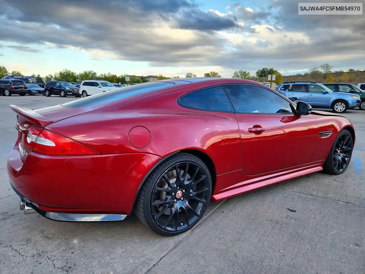 2015 JAGUAR XKR VIN SAJWA4FC5FMB54970 — фото 3