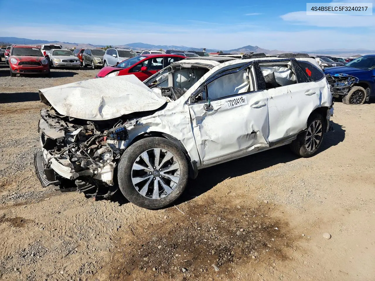 SUBARU OUTBACK 2015, VIN 4S4BSELC5F3240217