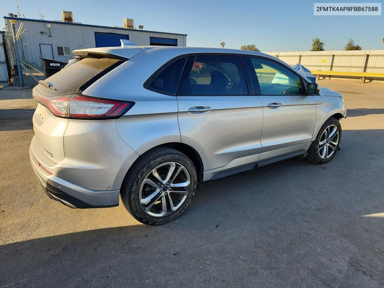 2015 FORD EDGE VIN 2FMTK4AP8FBB67588 — фото 3