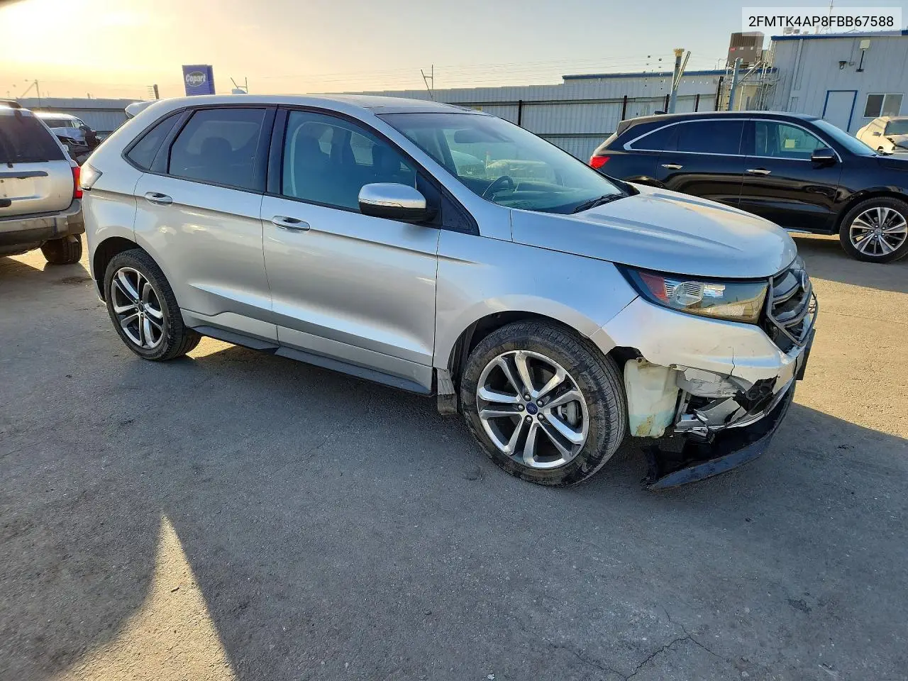 2015 FORD EDGE VIN 2FMTK4AP8FBB67588 — фото 4