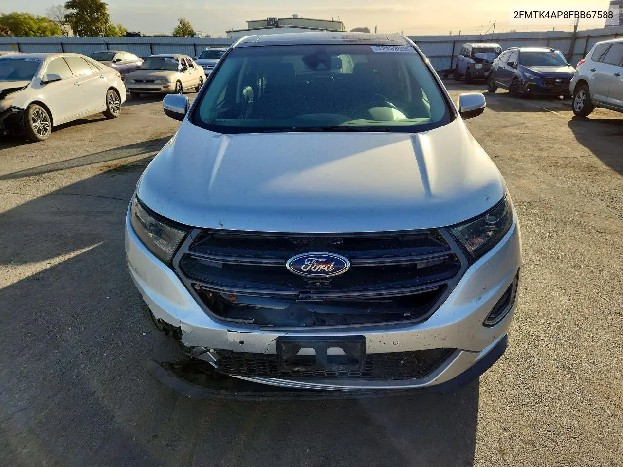 2015 FORD EDGE VIN 2FMTK4AP8FBB67588 — фото 5
