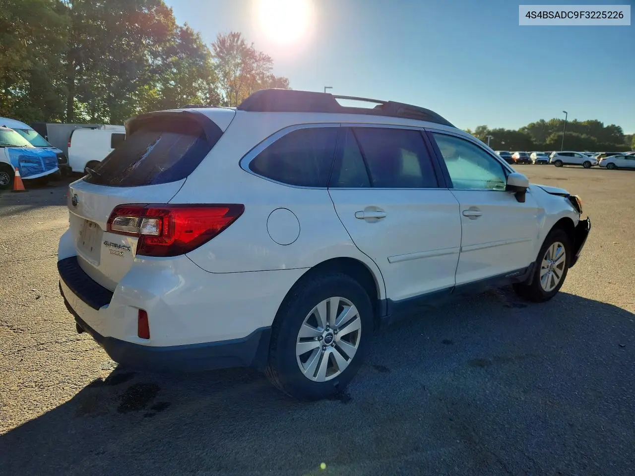 2015 SUBARU OUTBACK VIN 4S4BSADC9F3225226 — фото 3