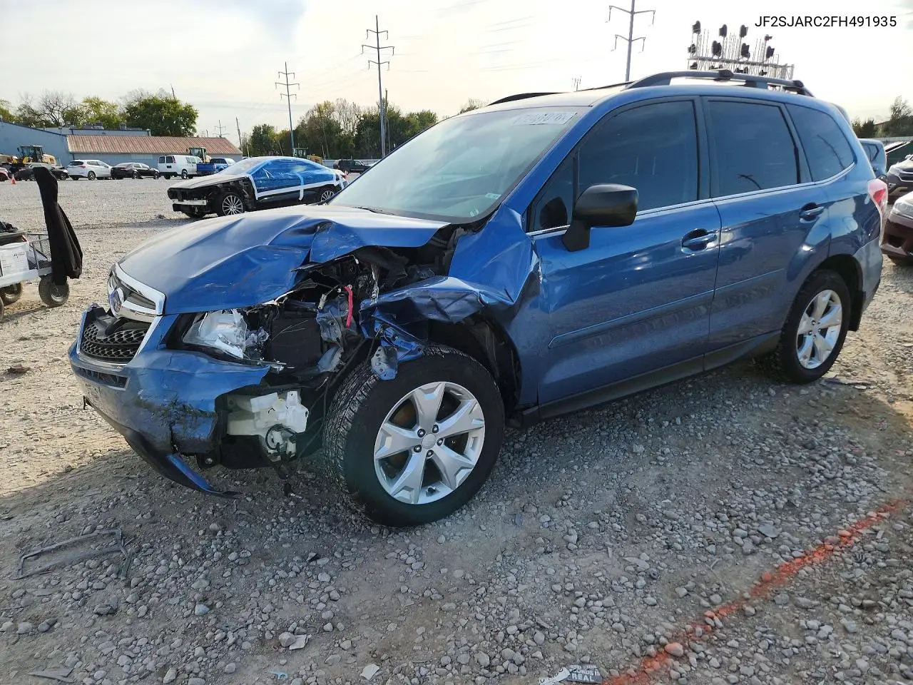 SUBARU FORESTER 2015, VIN JF2SJARC2FH491935
