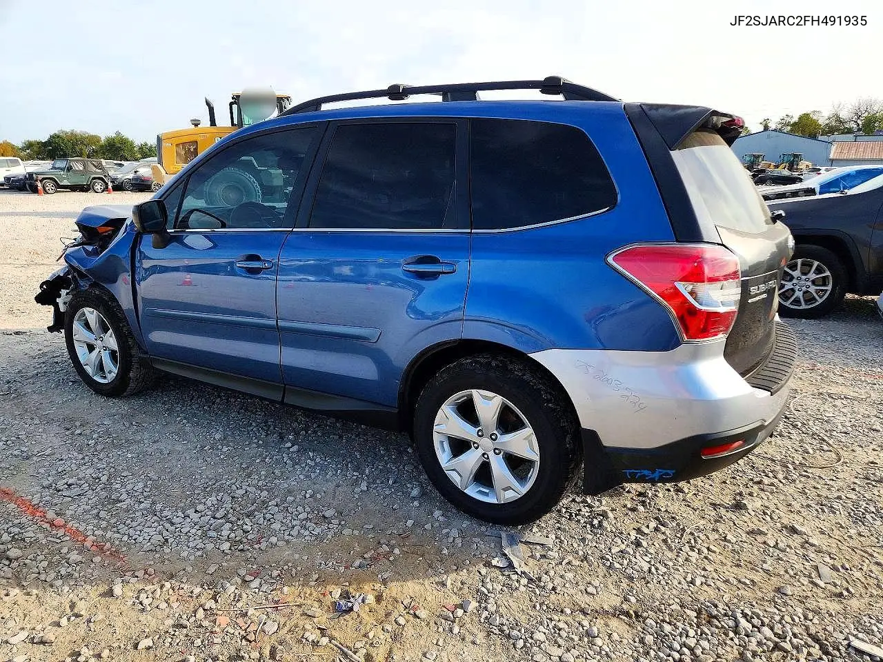 2015 SUBARU FORESTER VIN JF2SJARC2FH491935 — фото 2