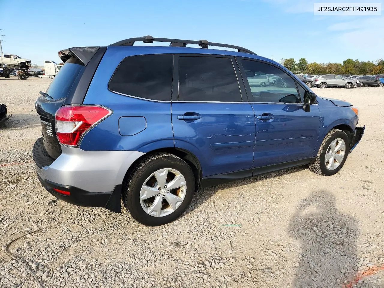2015 SUBARU FORESTER VIN JF2SJARC2FH491935 — фото 3