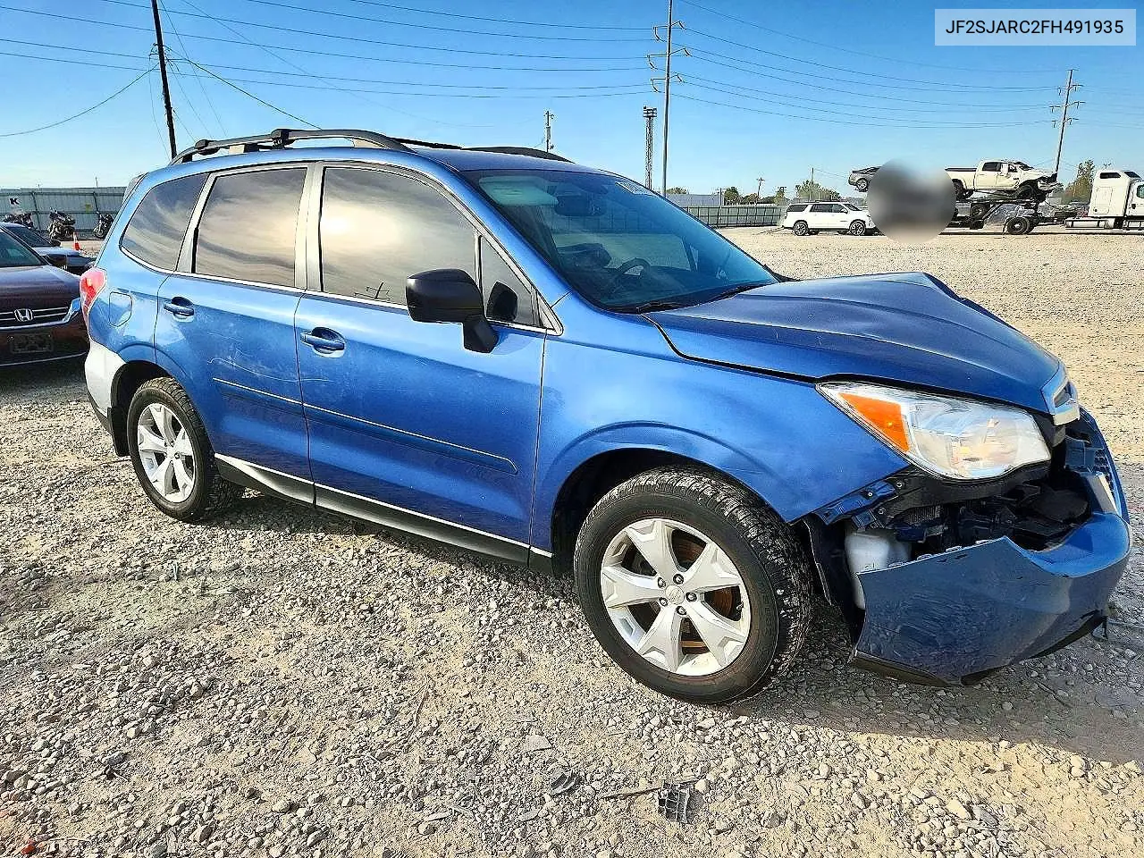2015 SUBARU FORESTER VIN JF2SJARC2FH491935 — фото 4