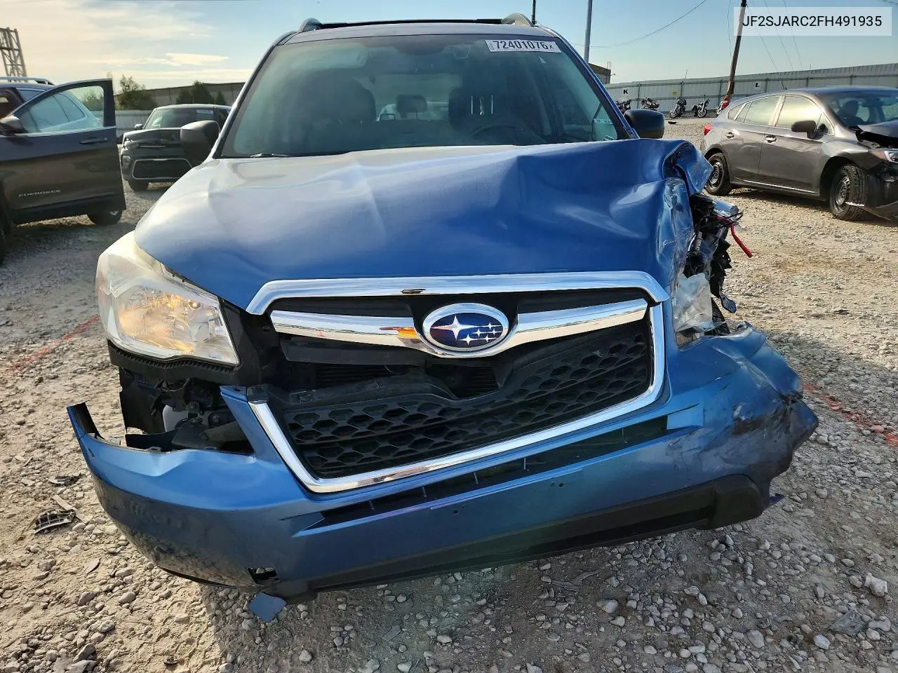 2015 SUBARU FORESTER VIN JF2SJARC2FH491935 — фото 5