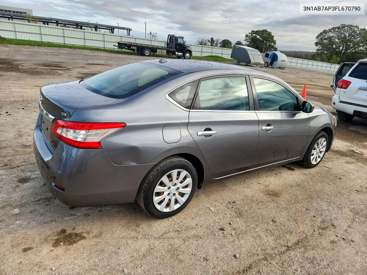 2015 NISSAN SENTRA VIN 3N1AB7AP3FL670790 — фото 3