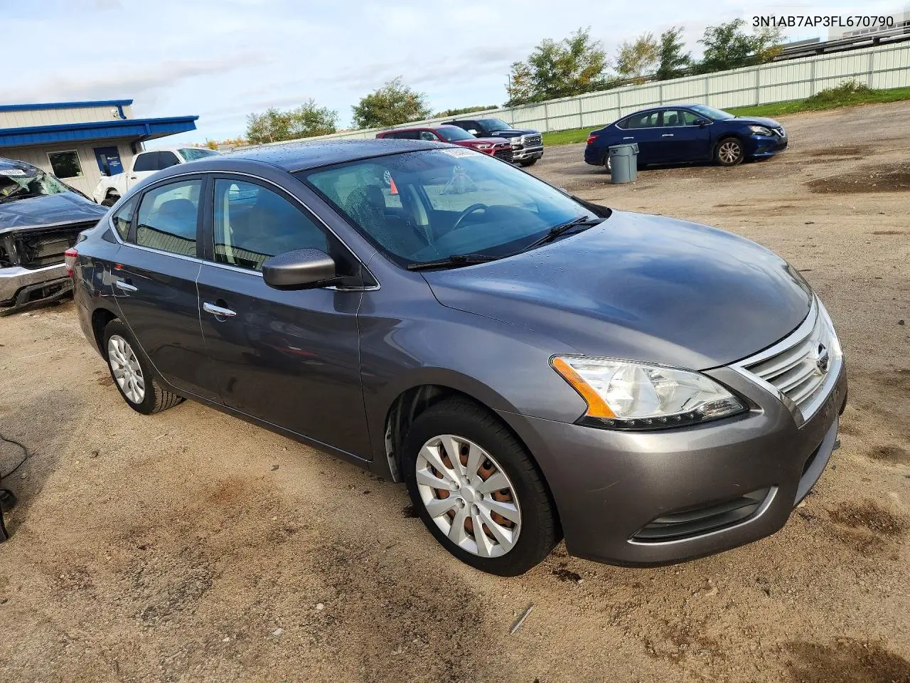 2015 NISSAN SENTRA VIN 3N1AB7AP3FL670790 — фото 4