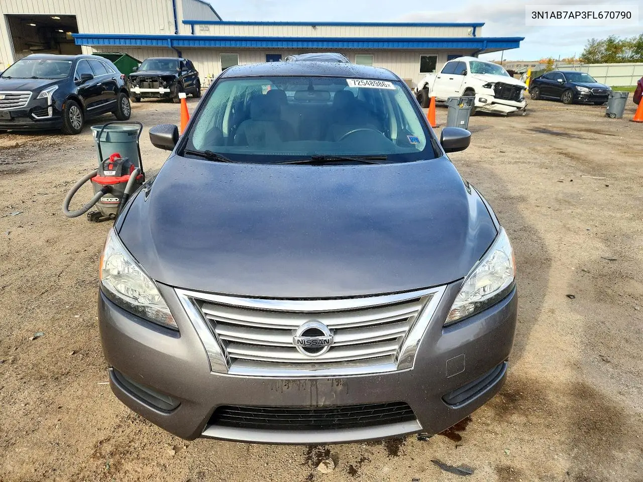 2015 NISSAN SENTRA VIN 3N1AB7AP3FL670790 — фото 5