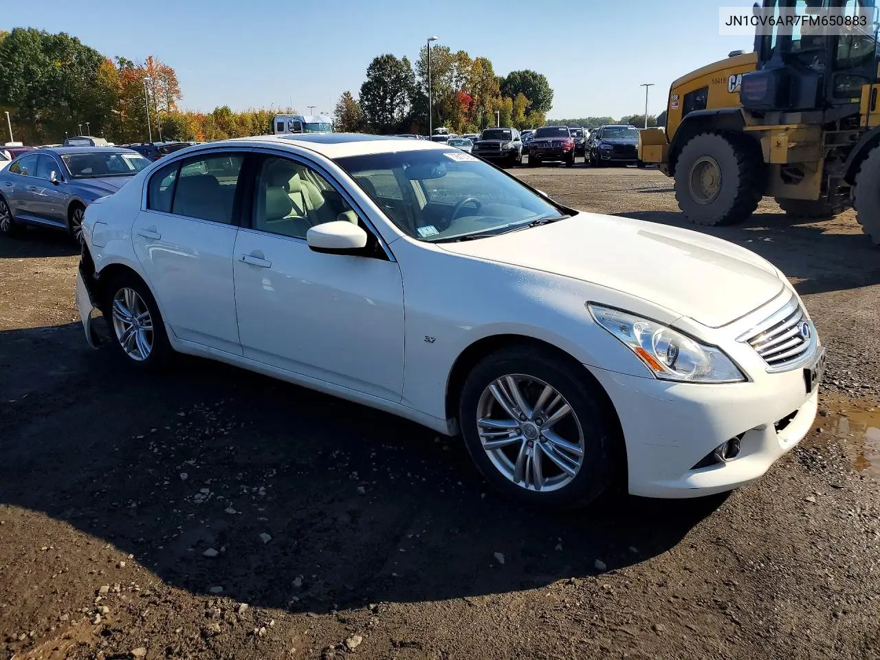 INFINITI Q40 2015, VIN JN1CV6AR7FM650883