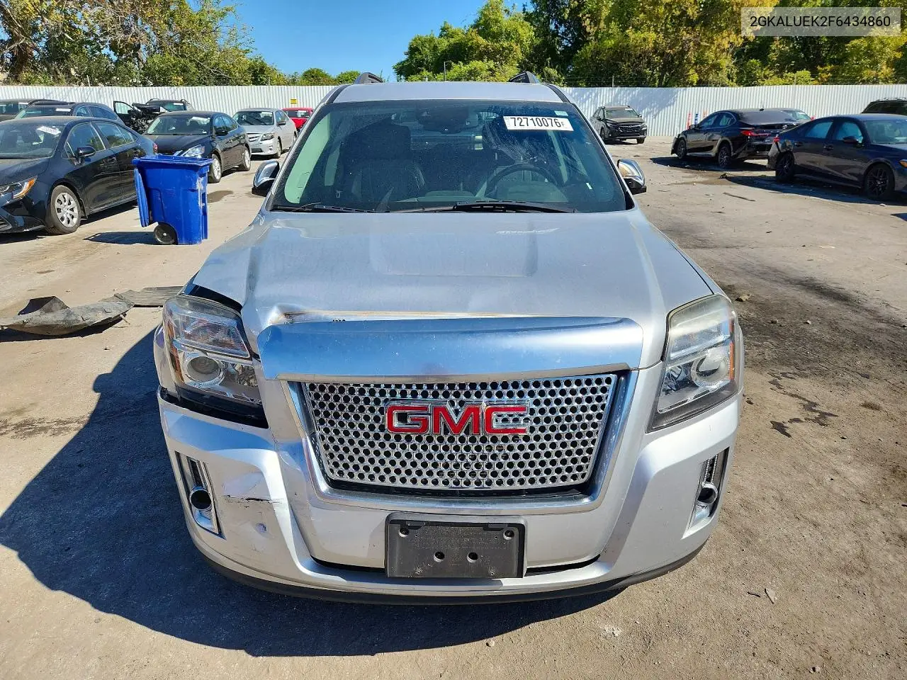 2015 GMC TERRAIN VIN 2GKALUEK2F6434860 — фото 5