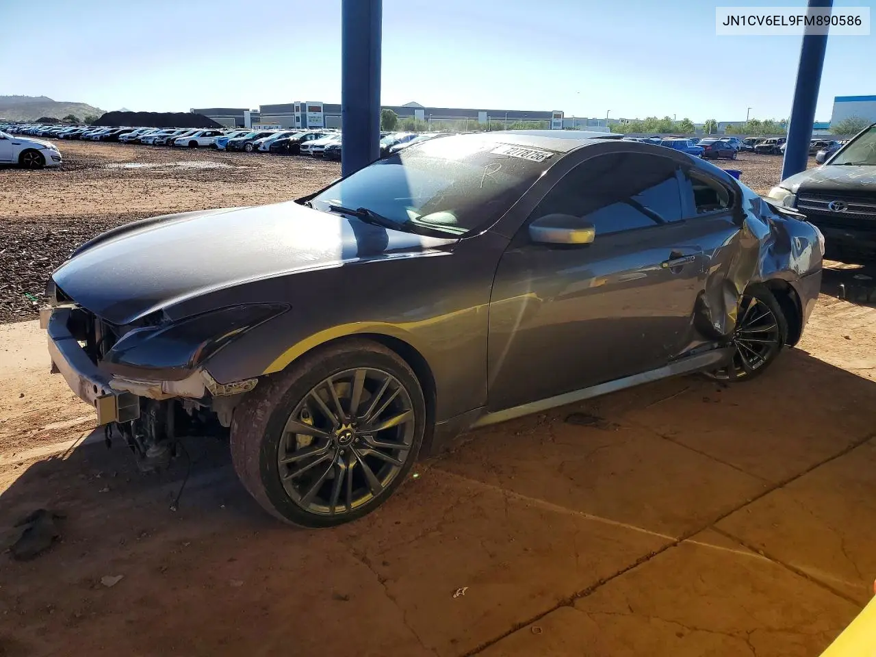 INFINITI Q60 2015, VIN JN1CV6EL9FM890586