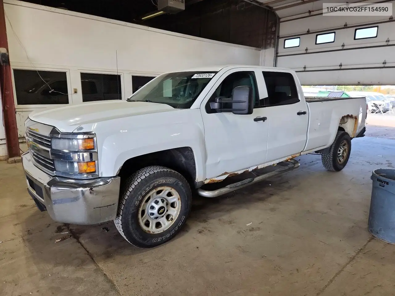 2015 CHEVROLET SILVERADO VIN 1GC4KYCG2FF154590 — фото 2