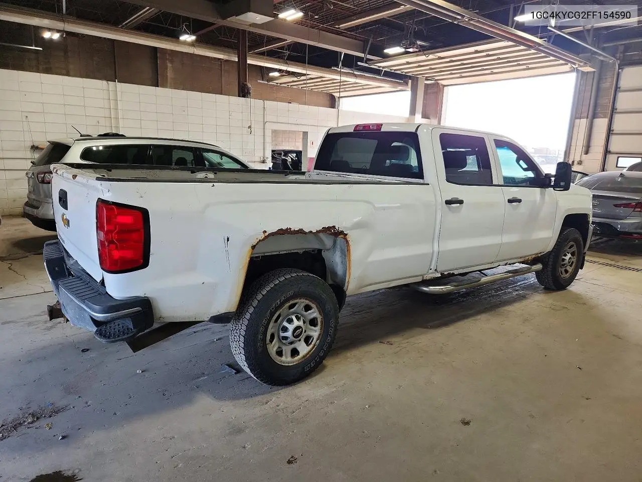 CHEVROLET SILVERADO 2015, VIN 1GC4KYCG2FF154590