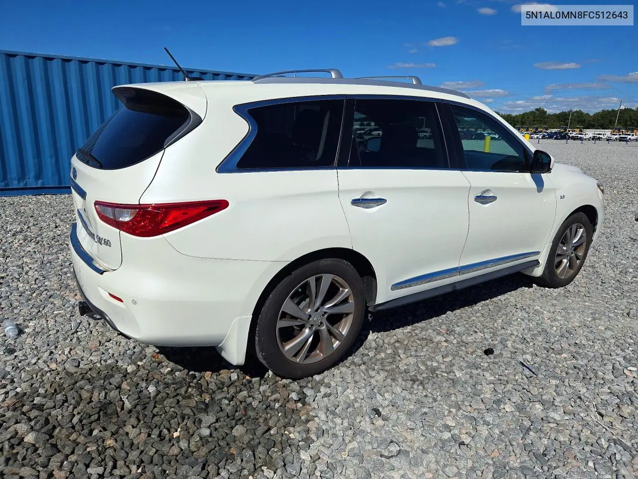 2015 INFINITI QX60 VIN 5N1AL0MN8FC512643 — фото 3