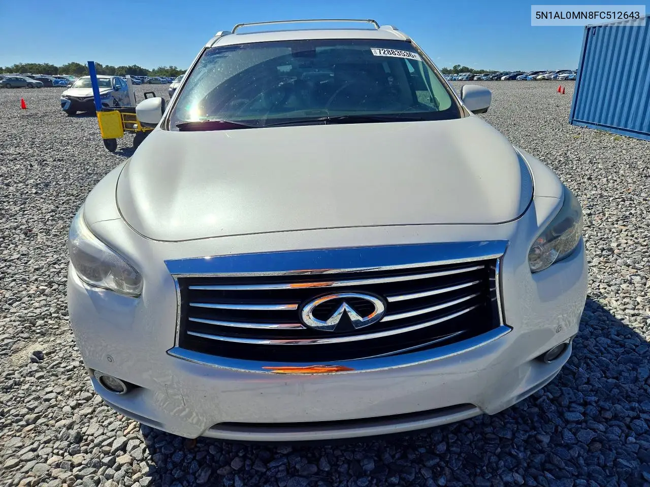 2015 INFINITI QX60 VIN 5N1AL0MN8FC512643 — фото 5