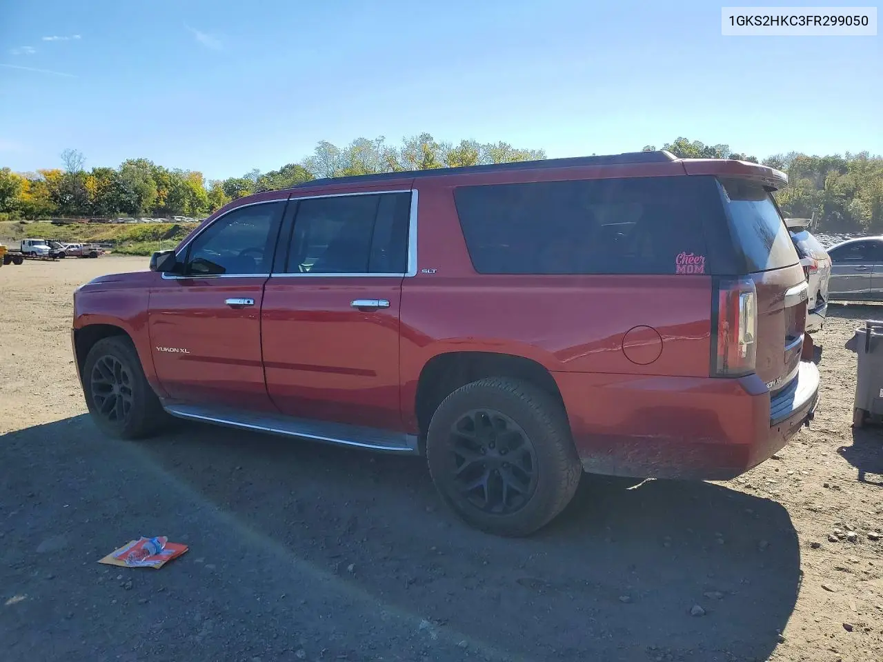 2015 GMC YUKON VIN 1GKS2HKC3FR299050 — фото 2