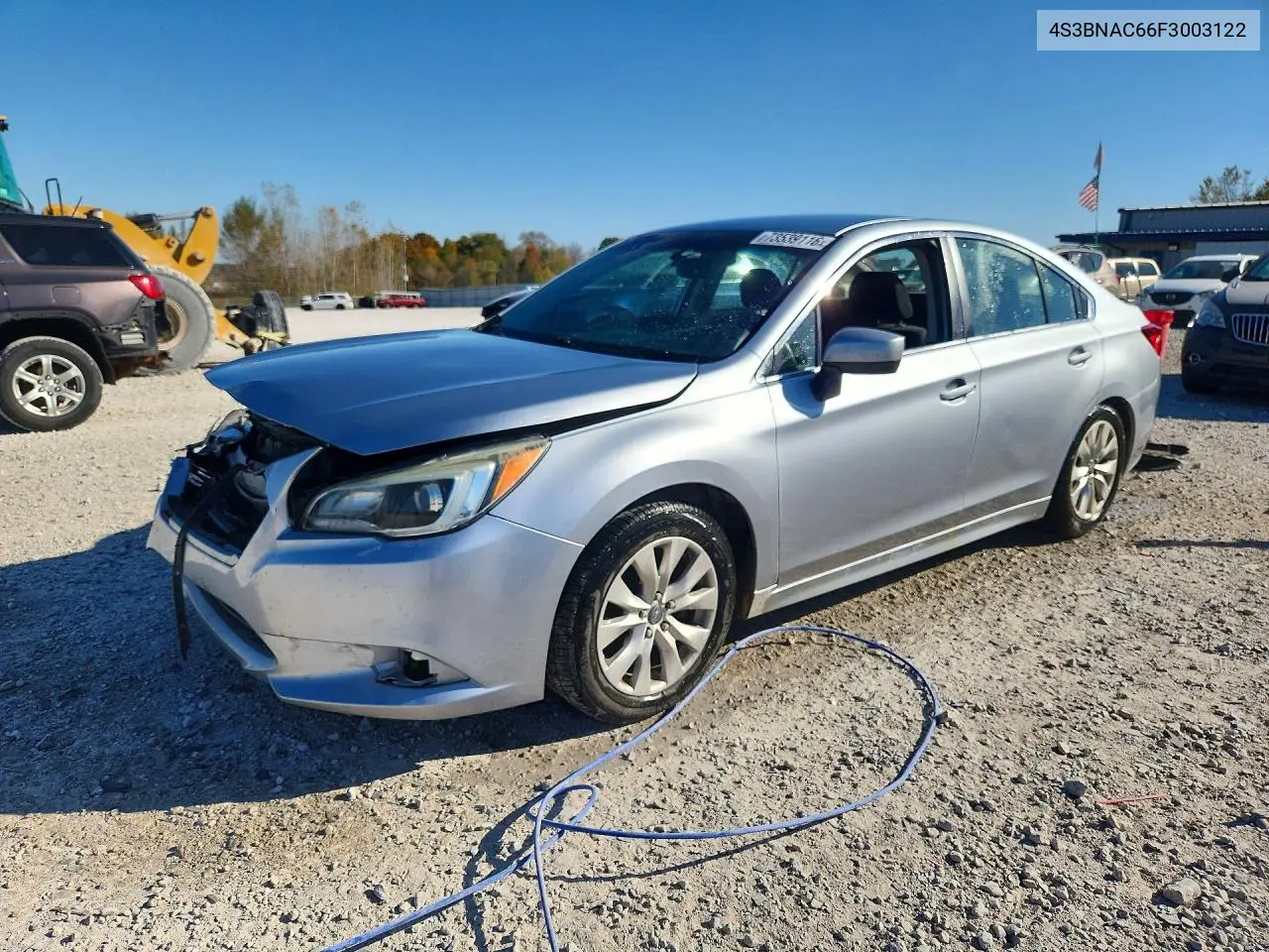 SUBARU LEGACY 2015, VIN 4S3BNAC66F3003122