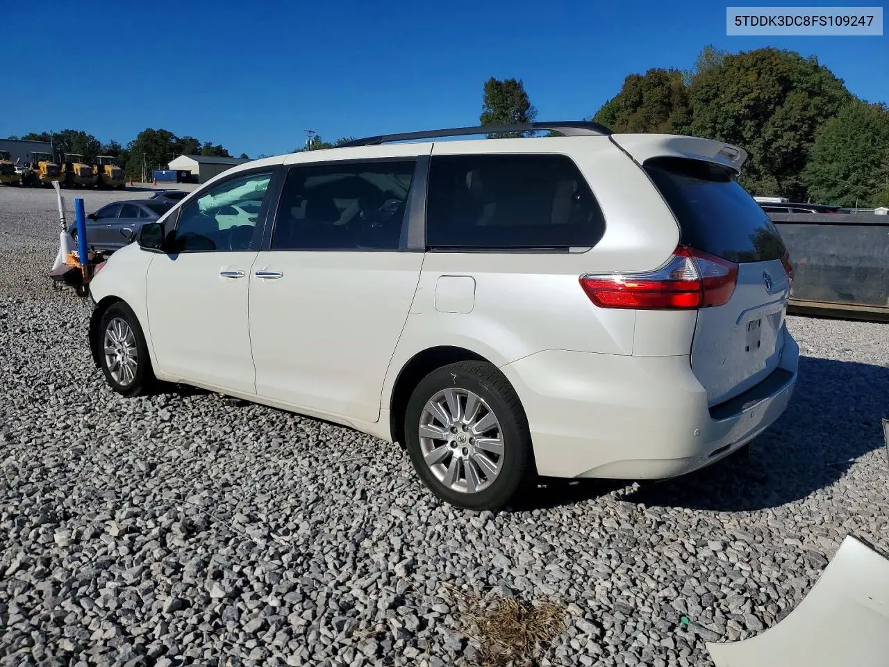 2015 TOYOTA SIENNA VIN 5TDDK3DC8FS109247 — фото 2