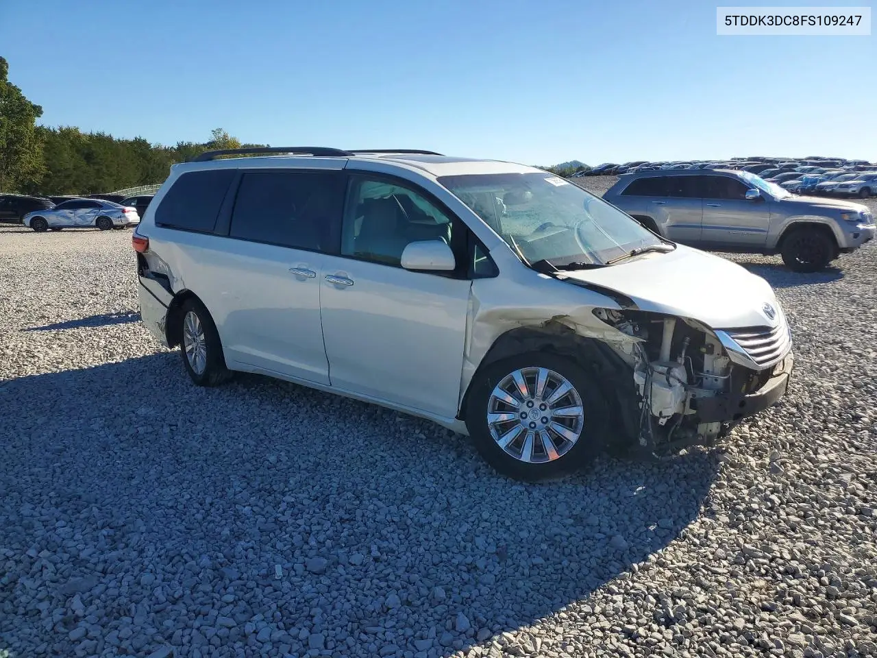 2015 TOYOTA SIENNA VIN 5TDDK3DC8FS109247 — фото 4