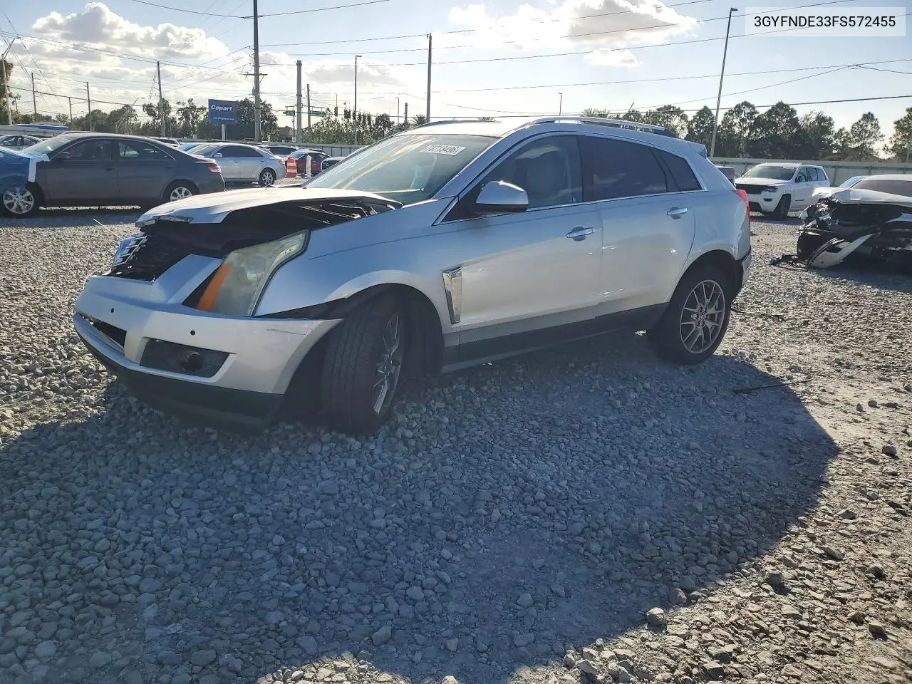 CADILLAC SRX 2015, VIN 3GYFNDE33FS572455